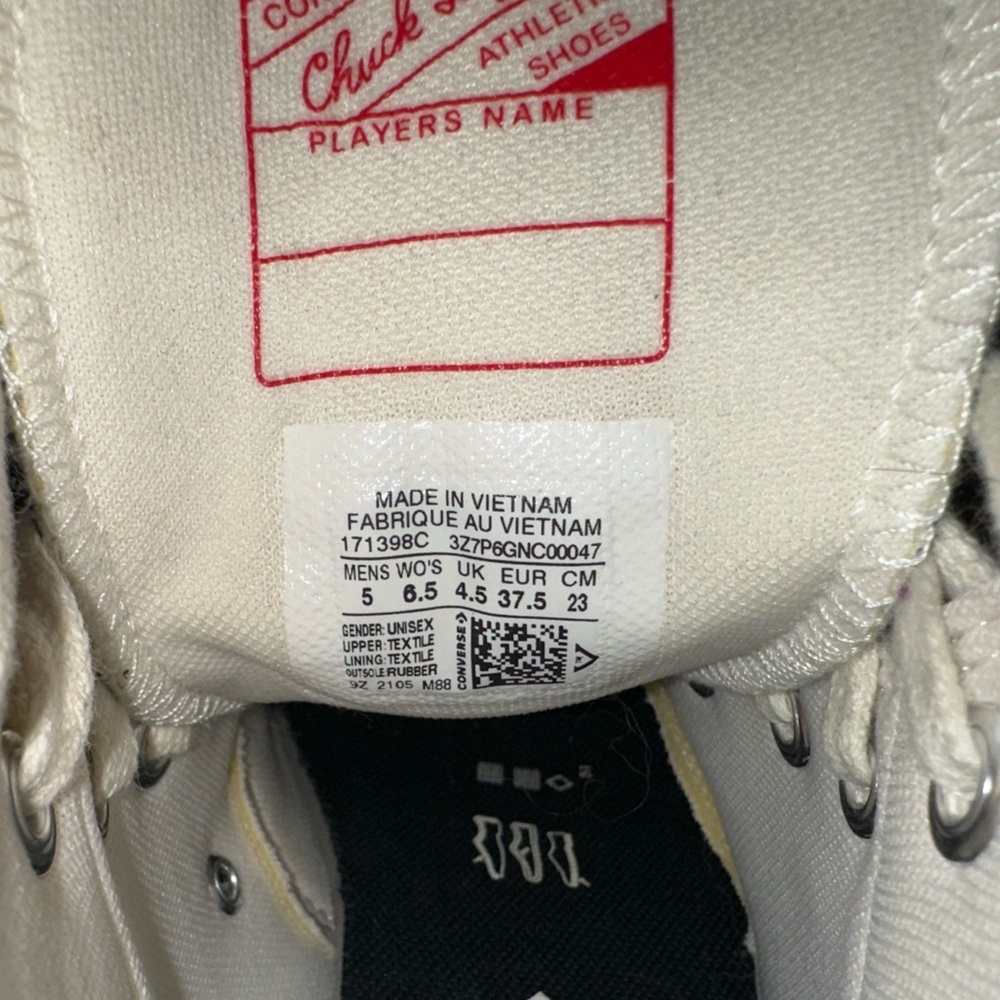 Converse Jacquard Run Star Hike Hi Sneakers Size 37.5 - Picture 8 of 9